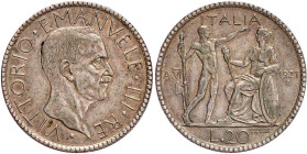 Italien
Vittorio Emanuele III., 1900-1946
20 Lire 1927, Jahr VI. fast vorzüglich. Krause/Mishler 69.