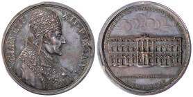 Italien-Kirchenstaat
Clemens XII., 1730-1740
Bronzemedaille 1737 von Hamerani. Rekonstruktion des Konsulpalasts auf dem Quirinal. 39 mm. vorzüglich....
