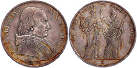 Italien-Kirchenstaat
Pius VIII., 1829-1830
Scudo 1830 B, Bologna. sehr schön/vorzüglich, schöne Tönung, kl. Randfehler. Pagani 126. Davenport. 189....