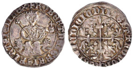 Italien-Neapel
Robert von Anjou, der Weise, 1309-1343
Gigliato o.J. König auf Löwenthron v.v./Jerusalemkreuz mit Lilien i. d. Winkeln. fast vorzügli...