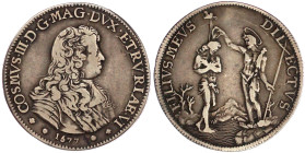 Italien-Toskana
Cosimo III., 1670-1723
Piaster 1677, Taufe. 30,71 g. sehr schön, schöne Patina. Davenport. 4209.