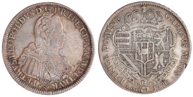 Italien-Toskana
Peter Leopold, 1765-1790
Francescone zu 10 Paoli 1770, Pisa. 27,03 g. sehr schön. Davenport. 1510. MIR 376/5.