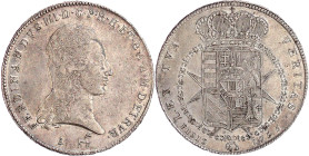 Italien-Toskana
Ferdinand III., 1791-1801
Francescone zu 10 Paoli 1795, Pisa. Mmz. Einhorn. sehr schön/vorzüglich. Davenport. 1521. MIR 405/4.