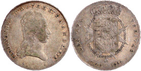 Italien-Toskana
Ferdinand III., 1814-1824
Francescone 1824, Pisa. sehr schön, selten. MIR 435/5.