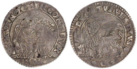 Italien-Venedig
Domenico Contarini, 1659-1675
Ducatello o.J.(1671), MV (Marino Vizzamano). 22,22 g. sehr schön, Kratzer. Paolucci 14.