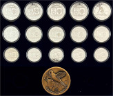 Jugoslawien
Sozialistische Föderative Volksrepublik, 1945-1992
Komplette Sammlung der Silbermünzen 1984 zur Winterolympiade Sarajevo. 15 Münzen. Je ...