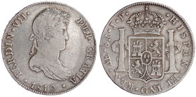 Peru
Ferdinand VII., 1808-1833
8 Reales 1819 JP, Lima. sehr schön, min. Randfehler. Krause/Mishler 117.1.