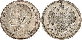 Russland
Nikolaus II., 1894-1917
Rubel 1898, St. Petersburg. vorzüglich. Bitkin 43.