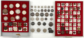Russland
Lots
111 Münzen ab dem 18. Jh. Dabei bessere Typen und Erhaltungen. U.a. Krönungsrubel 1883 (vz), Rubel 1891, 1898 (fast vz), 1901 (vz), 19...