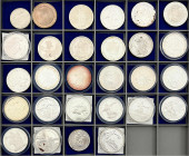 Schweizerische Eidgenossenschaft
Lots
28 verschiedene "Schützen-Taler" mit 1934 Fribourg 5 Fr. und Luzern 1939 5 Fr. sowie 50 Fr. 1984 bis 1991, 199...