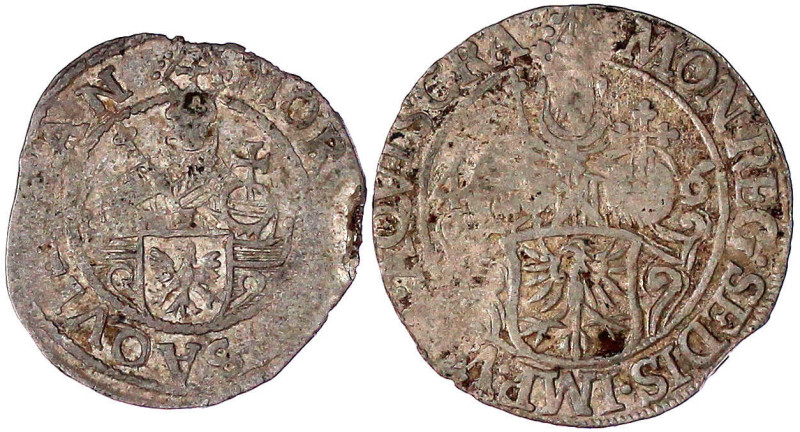 Aachen
Freie Reichsstadt
2 Stück: IIII Marck 1646, 2 Marck o.J. mit kopfstehen...