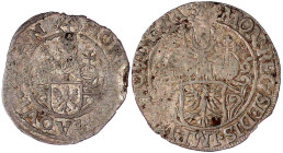 Aachen
Freie Reichsstadt
2 Stück: IIII Marck 1646, 2 Marck o.J. mit kopfstehender Wertzahl 2 im Adler. schön/sehr schön. Menadier 216 und -.