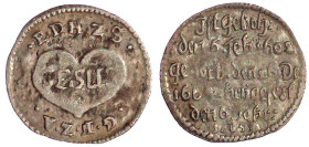 Anhalt-Dessau
Johann Georg II., 1660-1693
Sterbe-Dreier 1665 auf die Beisetzung von Eleonore Dorothea. sehr schön/vorzüglich. Mann 864 (dort als Gro...