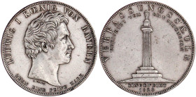 Bayern
Ludwig I., 1825-1848
Geschichtstaler 1828. Verfassungssäule. fast vorzüglich, etwas berieben. Jaeger 38. Thun 55. AKS 123.