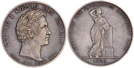Bayern
Ludwig I., 1825-1848
Geschichtstaler 1835. Auf die Errichtung der Bayer. Hypothekenbank. gutes sehr schön. Jaeger 48. Thun 66. AKS 133.