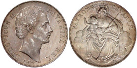 Bayern
Ludwig II., 1864-1886
Madonnentaler 1871. vorzüglich/Stempelglanz. Jaeger 107. Thun 105. AKS 176.