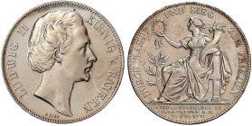 Bayern
Ludwig II., 1864-1886
Siegestaler 1871. vorzüglich, min. berieben. Jaeger 110. Thun 107. AKS 188.