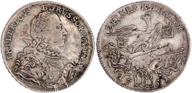 Brandenburg-Preußen
Friedrich II., 1740-1786
1/2 Taler 1751 B, Breslau. fast sehr schön, Prägeschwäche. Olding 30. v. Schrötter 191.