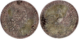 Brandenburg-Preußen
Friedrich II., 1740-1786
Reichstaler 1776 A, Berlin. 21,98 g. sehr schön. Olding 70. v. Schrötter 462. Davenport. 2590.