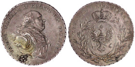 Brandenburg-Preußen
Friedrich Wilhelm II., 1786-1797
Konventionstaler 1794. Für den Handel mit Süddeutschland. 27,88 g. fast vorzüglich. Jaeger 182....