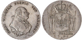 Brandenburg-Preußen
Friedrich Wilhelm II., 1786-1797
Reichstaler 1795 A, Berlin. 22,04 g. vorzügliches Prachtexemplar, selten in dieser Erhaltung. J...