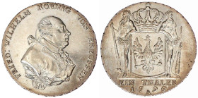 Brandenburg-Preußen
Friedrich Wilhelm II., 1786-1797
Reichstaler 1796 A, Berlin. 22,14 g. gutes vorzüglich, min. justiert, min. berieben. Jaeger 25....