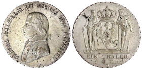 Brandenburg-Preußen
Friedrich Wilhelm III., 1797-1840
Taler 1800 A, Berlin. vorzüglich, kl. Schrötlingsfehler. Jaeger 29. Thun 242. AKS 10. Olding 1...