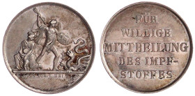Brandenburg-Preußen
Friedrich Wilhelm III., 1797-1840
Silbermedaille o.J. Prämie für willige Mitteilung des Impfstoffes. 26 mm; 5,1 g. fast vorzügli...