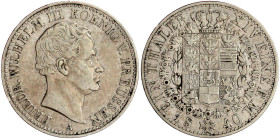 Brandenburg-Preußen
Friedrich Wilhelm III., 1797-1840
Taler 1840 A, Berlin. sehr schön. Jaeger 62. Thun 250. AKS 17. Olding 182.
