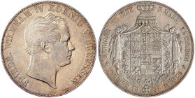Brandenburg-Preußen
Friedrich Wilhelm IV., 1840-1861
Vereinsdoppeltaler 1841 A. fast sehr schön. Jaeger 71. Thun 253. AKS 69. Olding 301.