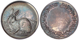 Brandenburg-Preußen
Wilhelm II., 1888-1918
Silbermedaille o.J.(um 1900) von Oertel, Berlin. Für verdienstvolle Leistungen. Hase/Kranz um Leerfeld. 3...
