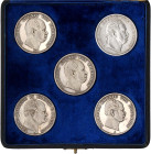 Brandenburg-Preußen
Lots
Beschädigtes Etui "Andenken" mit 5 Talern: Vereinstaler 1860, 1862, 2 X 1867, Siegestaler 1866. sehr schön, bei vier Exempl...
