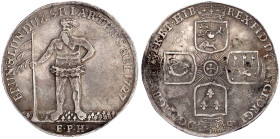 Braunschweig-Calenberg-Hannover
Georg I., 1714-1727
Breiter Reichstaler 1727 EPH, Zellerfeld. Wilder Mann. 29,03 g. sehr schön, kl. Prägeschwäche un...