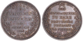 Braunschweig-Calenberg-Hannover
Georg III., 1760-1820
Ausbeute Silbermedaille im Reichstalergewicht 1804. Ausbeute der Harzer Gruben und Huldigung N...