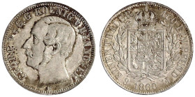 Braunschweig-Calenberg-Hannover
Georg V., 1851-1866
1/6 Taler 1860 B. vorzüglich/Stempelglanz. Jaeger 95. AKS 145.