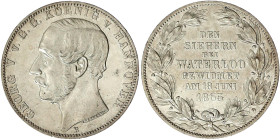 Braunschweig-Calenberg-Hannover
Georg V., 1851-1866
Vereinstaler 1865 B. Waterloo. gutes vorzüglich, etwas berieben. Jaeger 98. AKS 160. Thun 176.