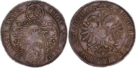 Braunschweig-Stadt
Breiter 1 1/4 Reichstaler 1659, mit Titel Leopolds I. Wert in Kartusche unter Wappen. 35,68 g. vorzüglich, leichte Prägeschwäche, ...