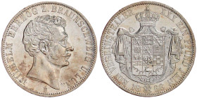 Braunschweig-Wolfenbüttel
Wilhelm, 1831-1884
Vereinstaler 1866 B. gutes vorzüglich. Jaeger 257. Thun 123. AKS 81.