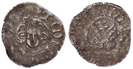Dorpat, Bistum
Dietrich III. Damerow 1378-1400
Artig o.J. Tartu. TIDERICVS EPVS. Mitrierter Kopf v.v. (ähnlich den englischen Sterlingen)/MONETA ThA...