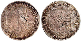 Solms-Hohensolms
Ludwig, 1668-1707
60 Kreuzer o.J. Hohensolms. Porträttyp X. Ohne Münzmeistersignatur (Johann Jeremias Freytag). 16,39 g. Mit Binnen...