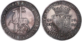 Stolberg-Stolberg
Christoph Friedrich und Jost Christian, 1704-1738
2/3 Taler 1717 IIG, Ausbeute der Stolberger Gruben. 13,05 g. vorzüglich/Stempelg...