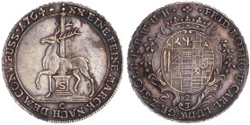 Stolberg-Stolberg
Friedrich Botho und Karl Ludwig, 1761-1768
2/3 Taler 1764 C, Stolberg, ohne Stempelschneiderzeichen T. 13,92 g. vorzüglich, schöne...