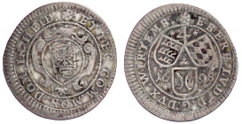 Württemberg
Eberhard Ludwig, 1693-1733
Batzen (4 Kreuzer) 1698, Stuttgart. gutes sehr schön. Klein/Raff 78.