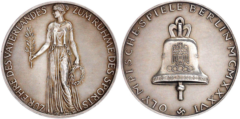 Drittes Reich
Silbermedaille 1936. Olympische Spiele Berlin. Zur Ehre des Vater...