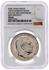 Medailleure
Goetz, Karl
Silbermedaille 1927 D, auf den 80. Geburtstag v. Paul v. Hindenburg, Deutschen Reiches treuster Diener. 2 Wappen/Brb. n.r. R...
