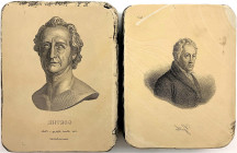 Personenmedaillen
Goethe, Johann Wolfgang von *1749 Frankfurt, +1832
2 Stein-Druckplatten für Lithografien: "Goethe" nach Christian Daniel Rauchs Bü...
