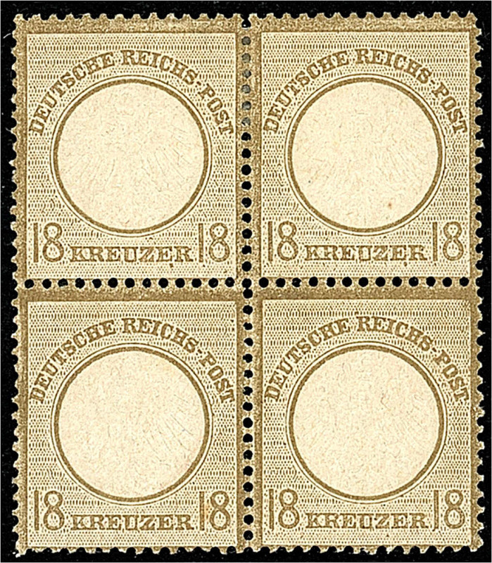 Deutschland
Deutsches Reich
18 Kr. kleiner Brustschild 1872, ungebrauchter Vie...