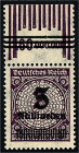 Deutschland
Deutsches Reich
5 Mrd. auf 2 Mio M. Freimarken 1923, postfrischer Luxuserhaltung, Farbe ,,b" schwärzlichbraunviolett mit Oberrand-Aufdru...