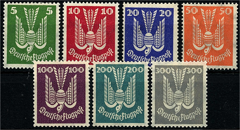 Deutschland
Deutsches Reich
5 Pf. - 300 Pf. Holztaube 1924, kompletter Satz in...