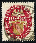 Deutschland
Deutsches Reich
10 + 10 Pf. Deutsche Nothilfe 1926, sauber gestempelt, Wasserzeichen ,,X" (stehend), tiefst geprüft Schlegel BPP. Mi. 1....